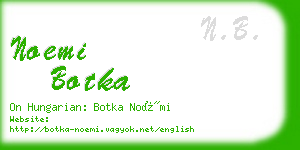 noemi botka business card